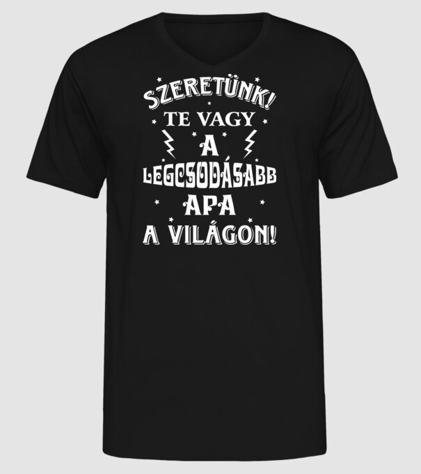  minta fekete pólón