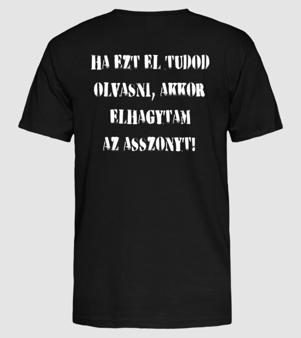  minta fekete pólón