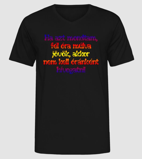  minta fekete pólón