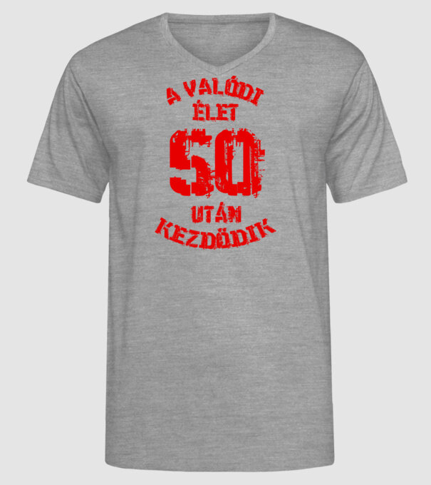  minta szürke pólón