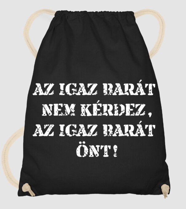  minta fekete pólón