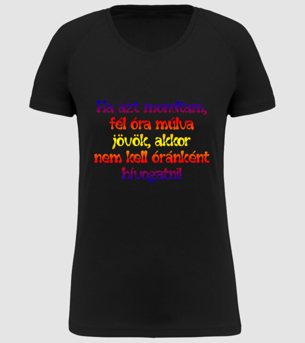  minta fekete pólón
