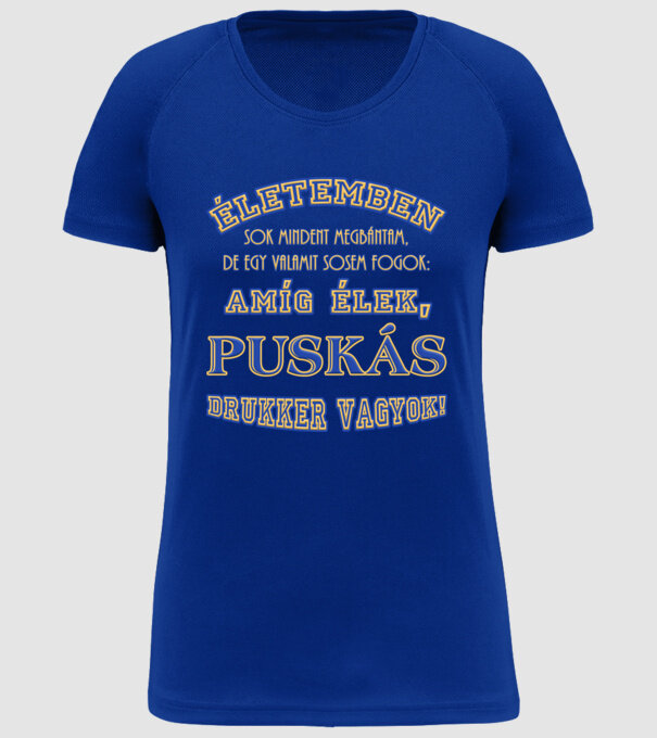  minta királykék pólón