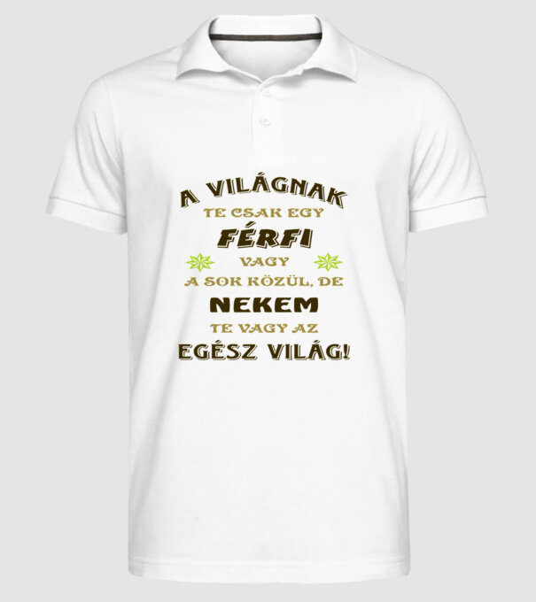  minta fehér pólón