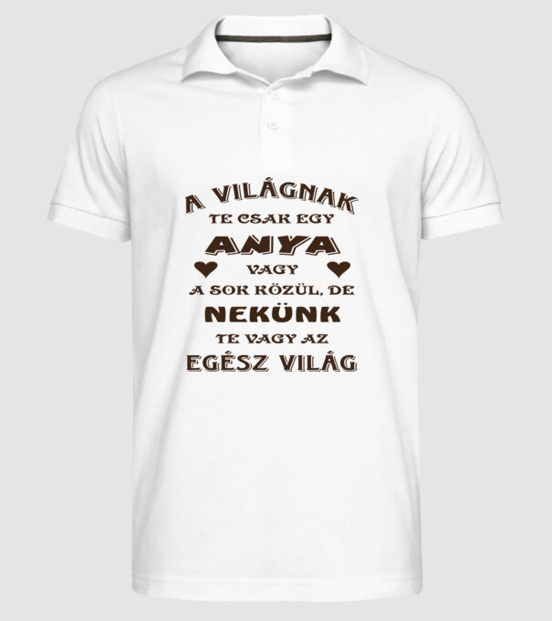  minta fehér pólón