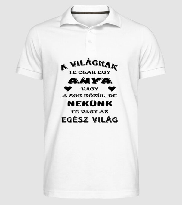  minta fehér pólón