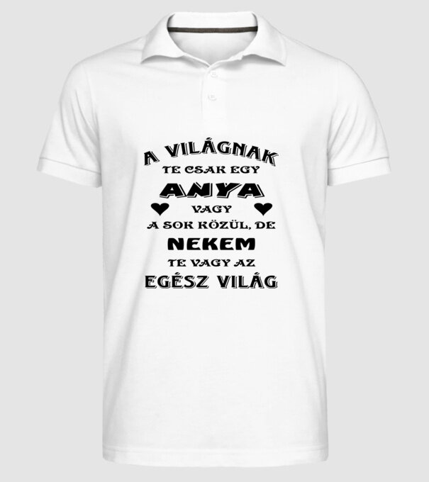  minta fehér pólón