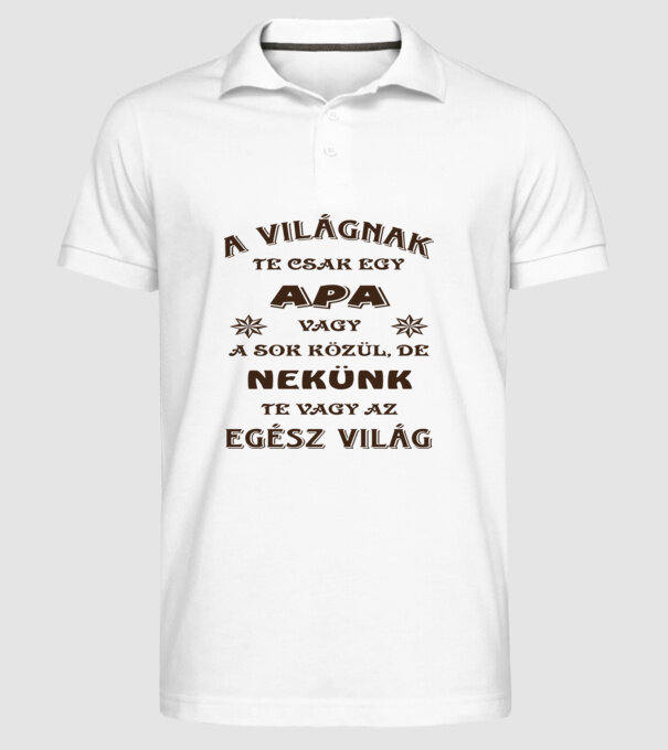  minta fehér pólón