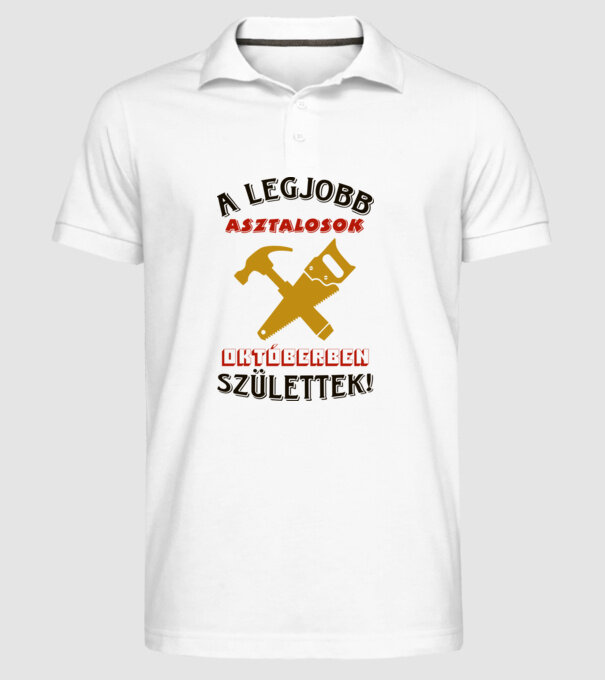  minta fehér pólón