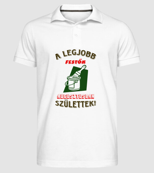  minta fehér pólón