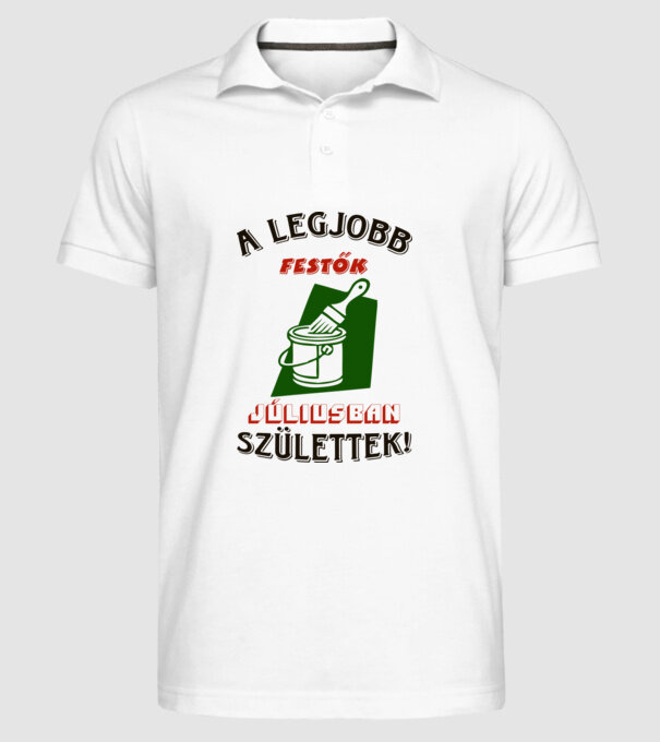  minta fehér pólón