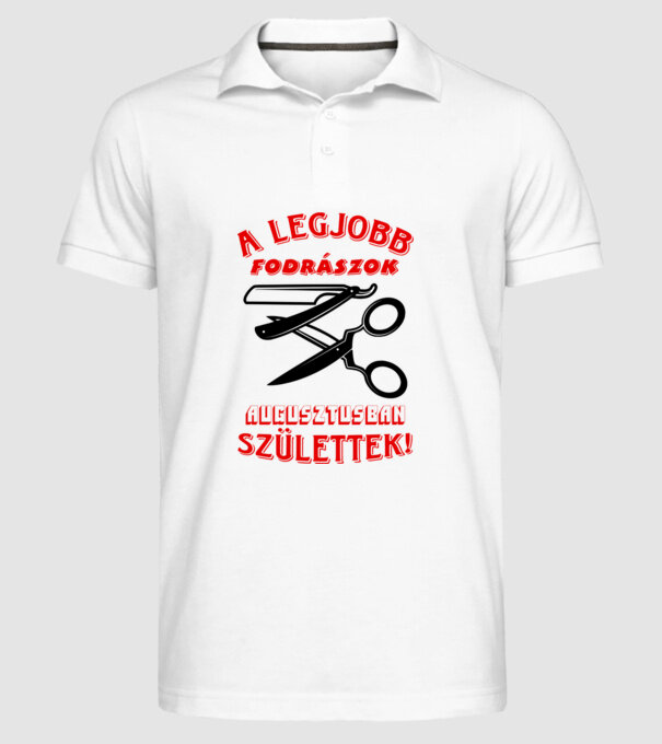  minta fehér pólón