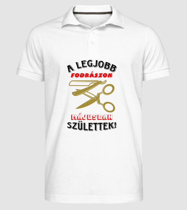  minta fehér pólón
