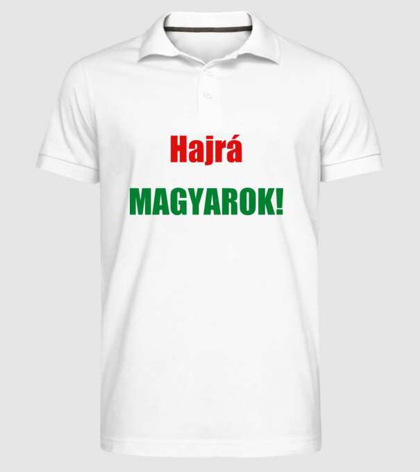  minta fehér pólón