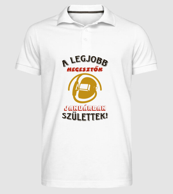  minta fehér pólón