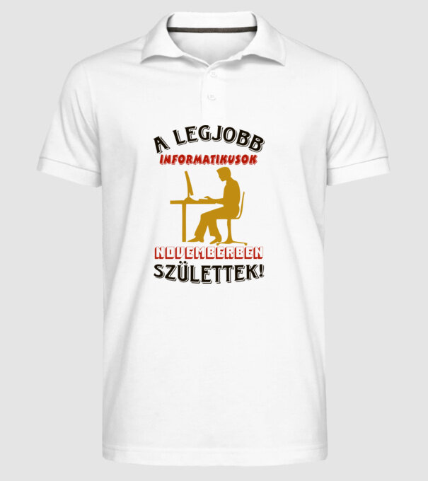  minta fehér pólón