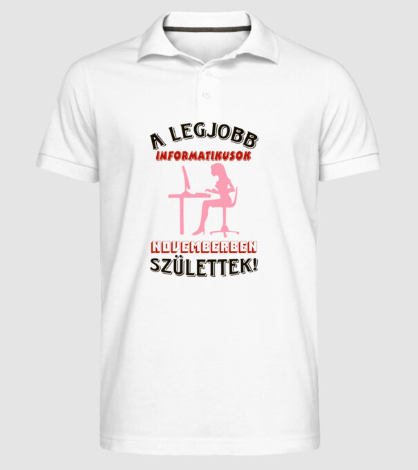  minta fehér pólón