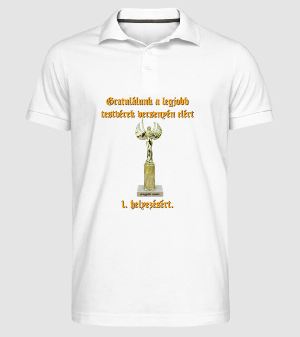  minta fehér pólón