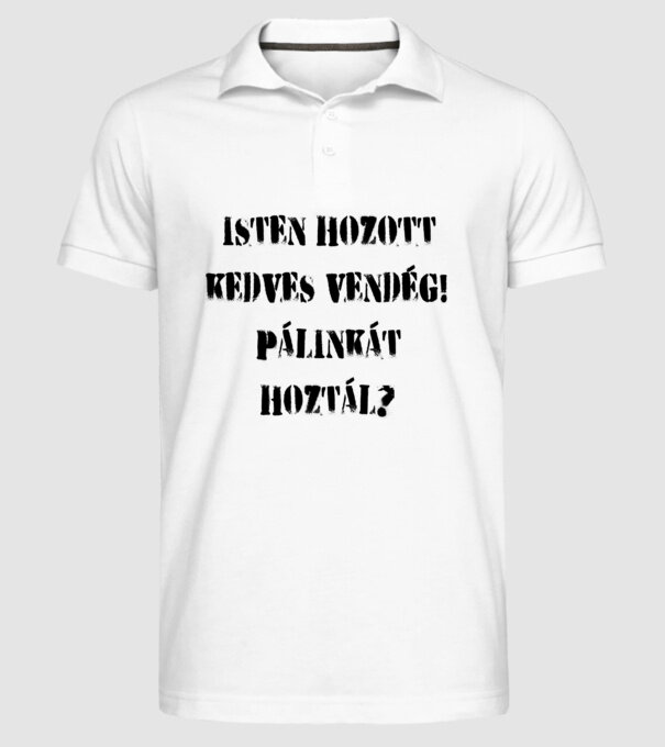  minta fehér pólón
