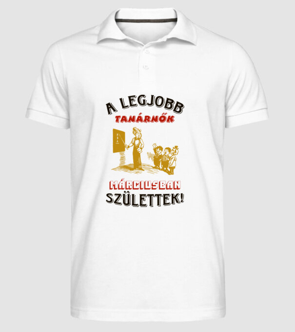  minta fehér pólón