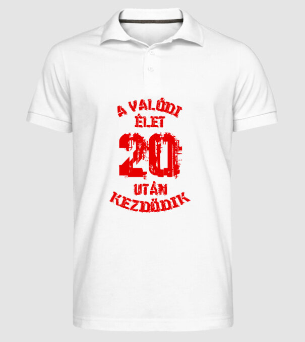  minta fehér pólón