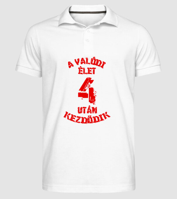  minta fehér pólón