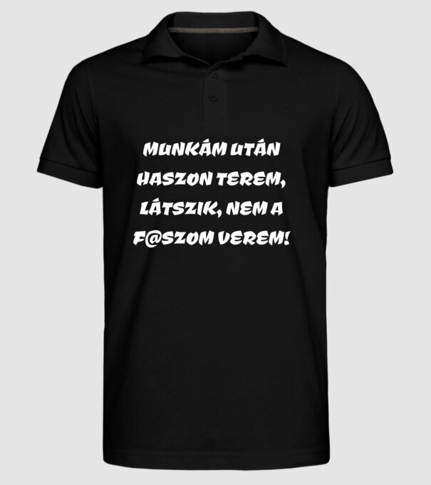  minta fekete pólón