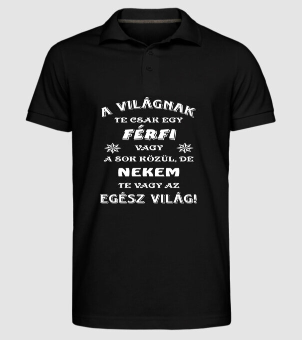  minta fekete pólón
