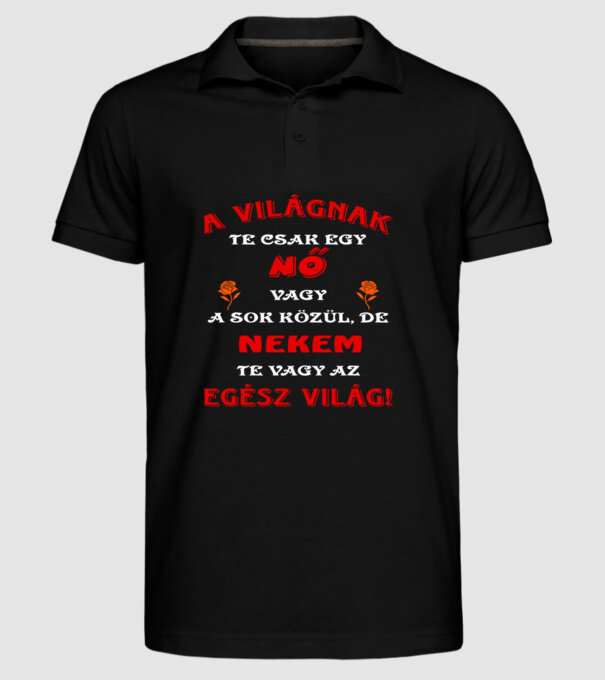  minta fekete pólón
