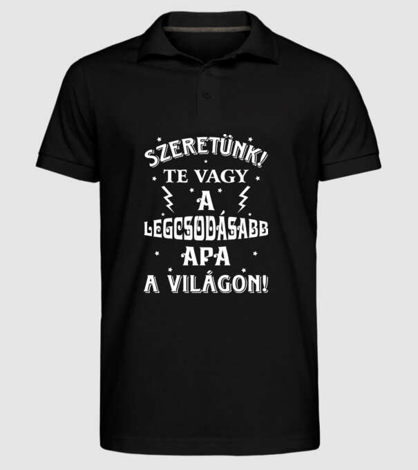  minta fekete pólón