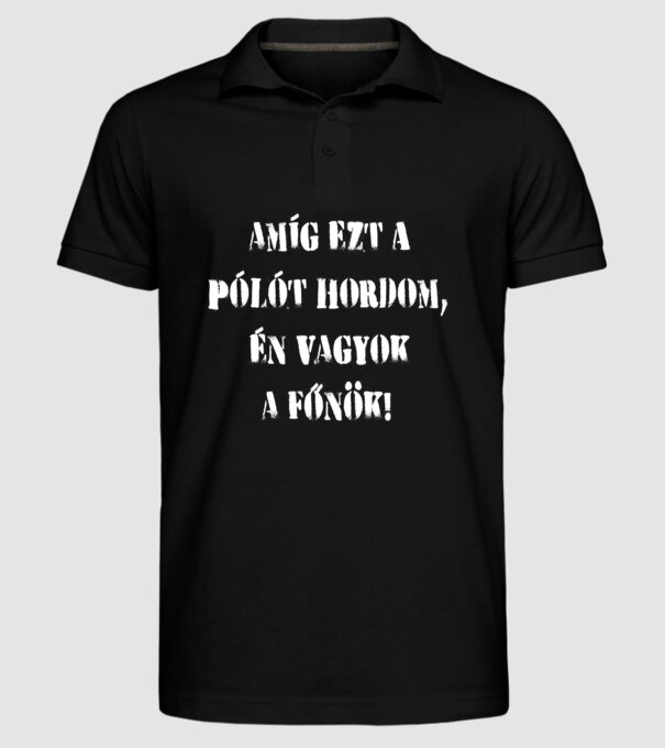  minta fekete pólón