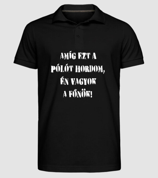  minta fekete pólón