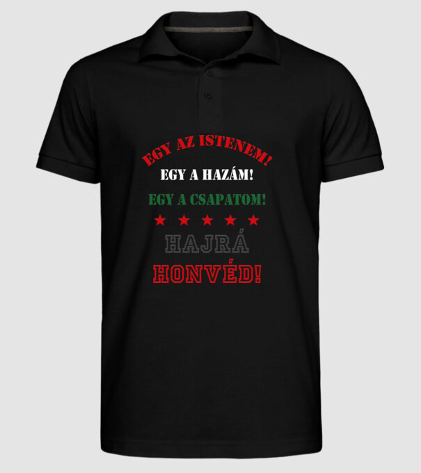  minta fekete pólón