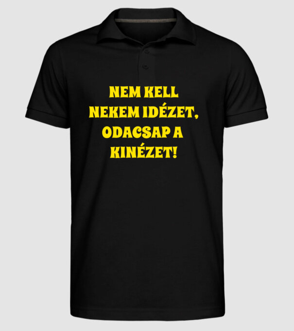  minta fekete pólón