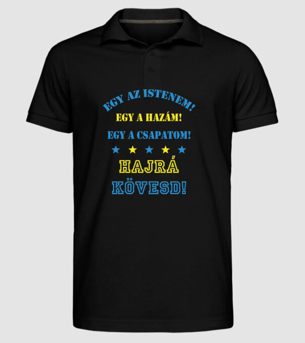  minta fekete pólón