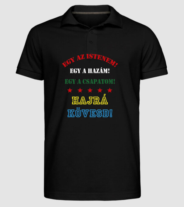  minta fekete pólón