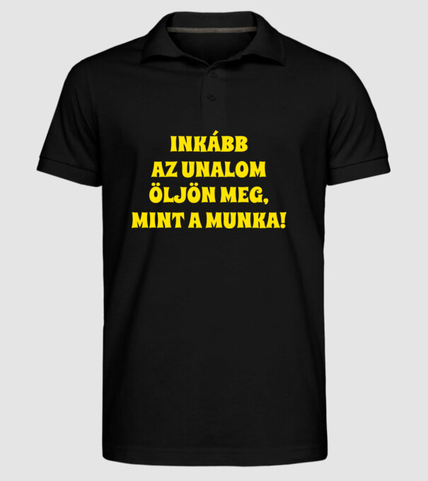 minta fekete pólón