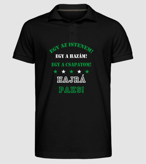  minta fekete pólón