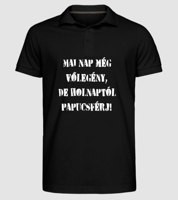  minta fekete pólón