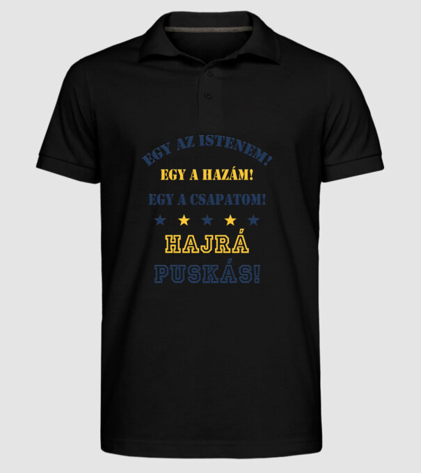  minta fekete pólón