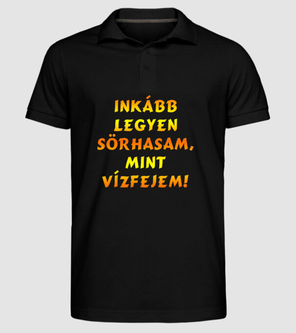  minta fekete pólón