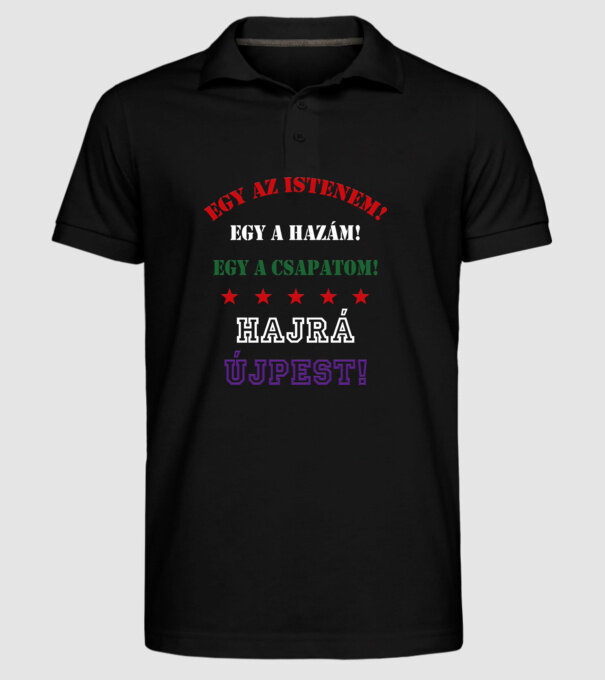  minta fekete pólón