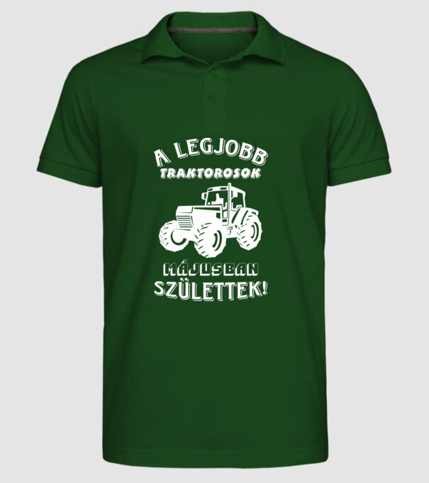  minta sötétzöld pólón