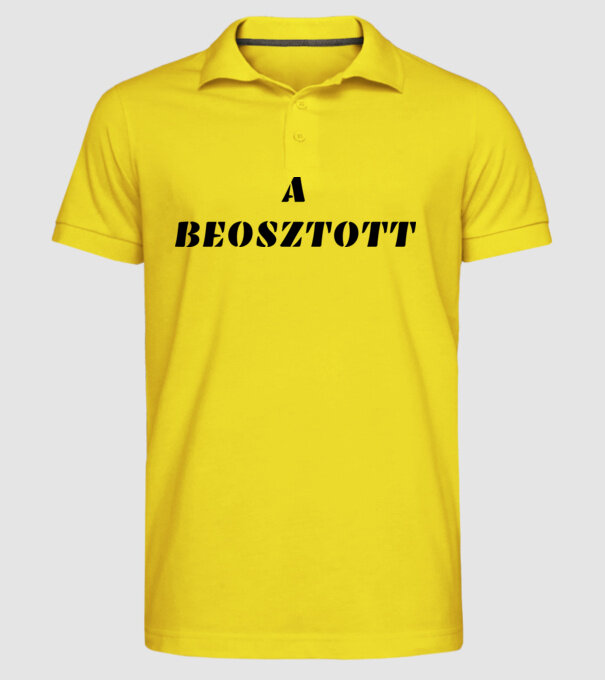  minta sárga pólón