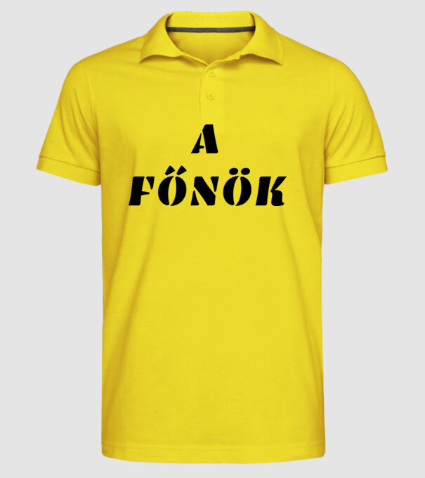  minta sárga pólón