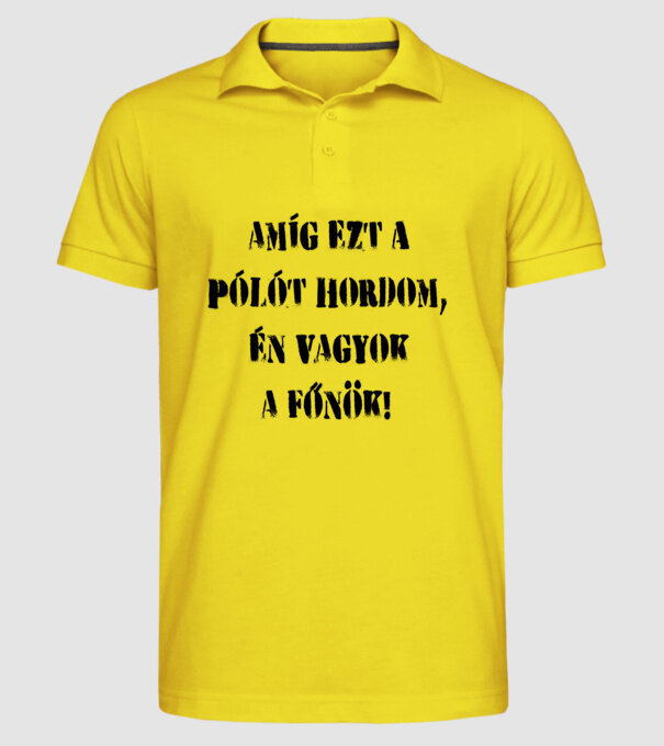  minta sárga pólón