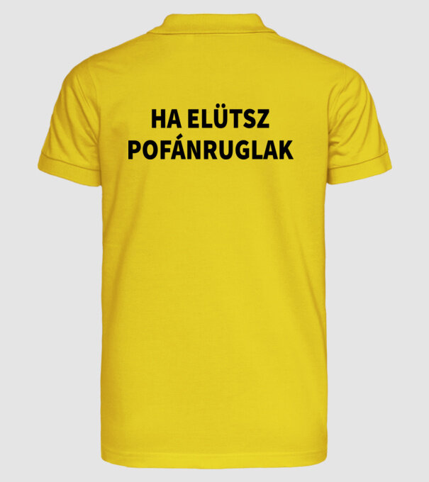  minta sárga pólón