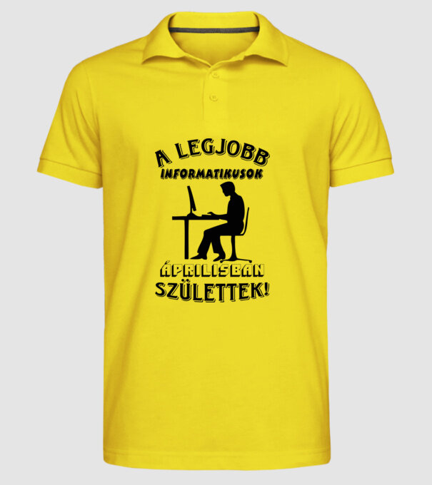  minta sárga pólón