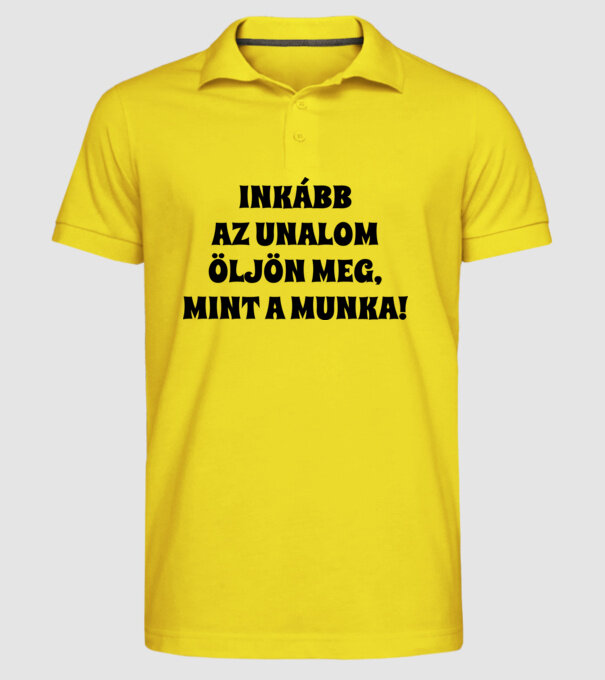  minta sárga pólón