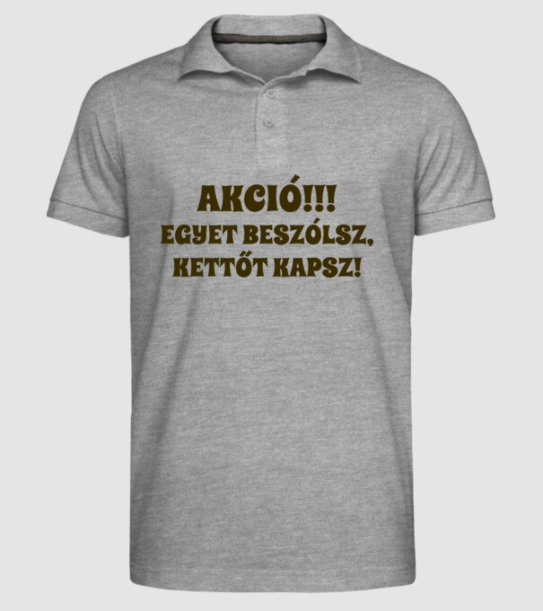  minta szürke pólón